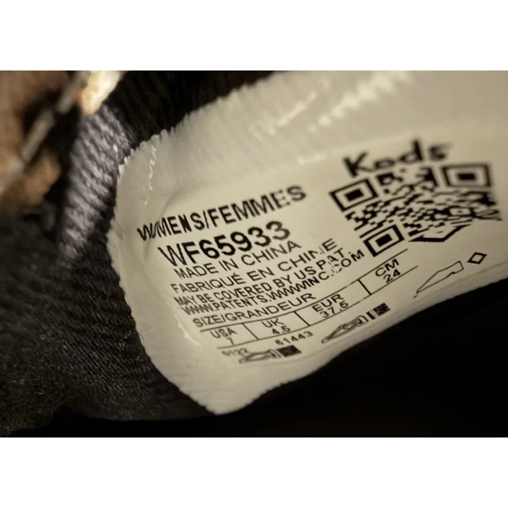 Keds Double Decker Leopard/Jaguar Print‎ W7 Canvas Slip-on